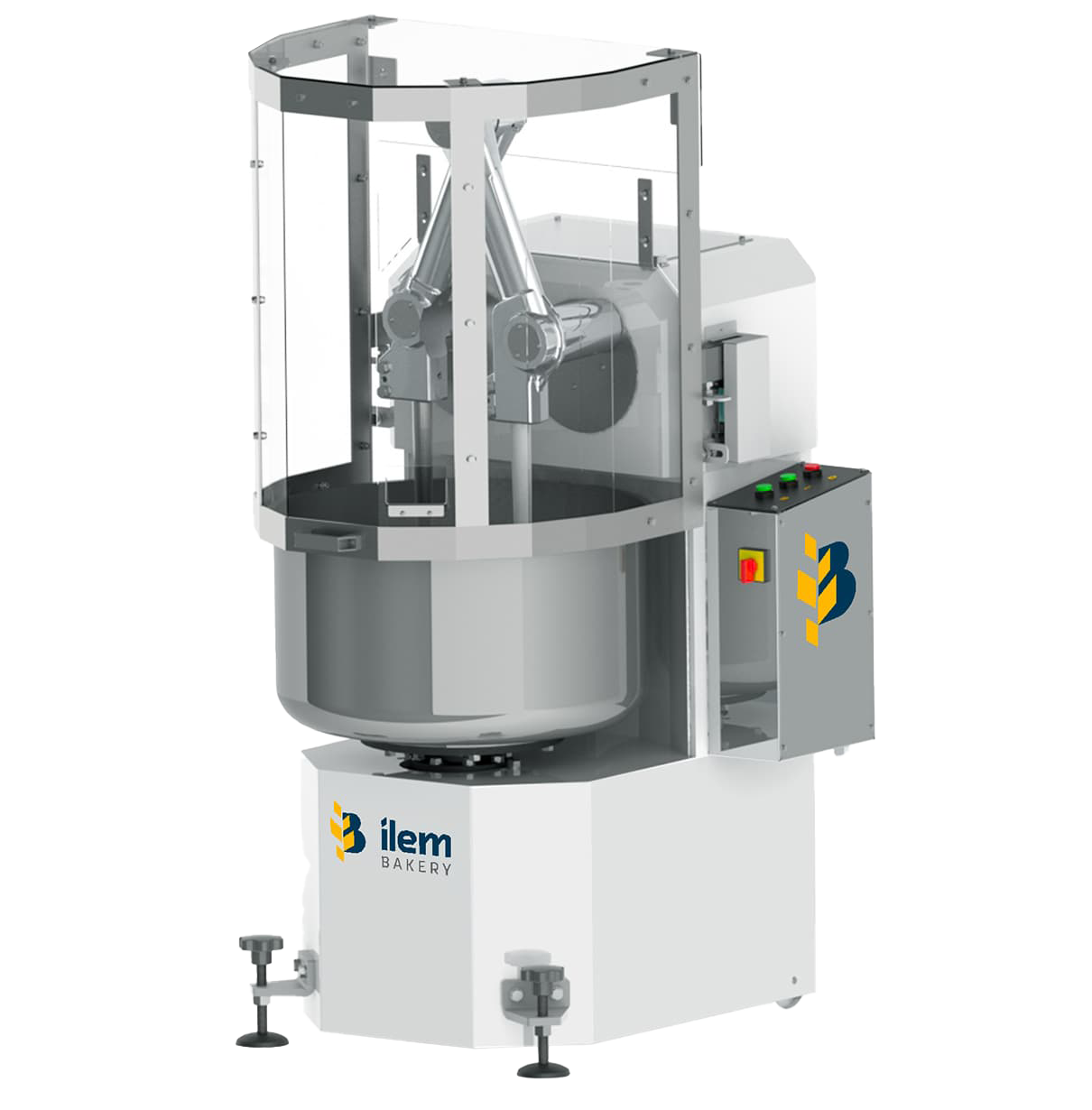 Amasadora con brazos de inmersión