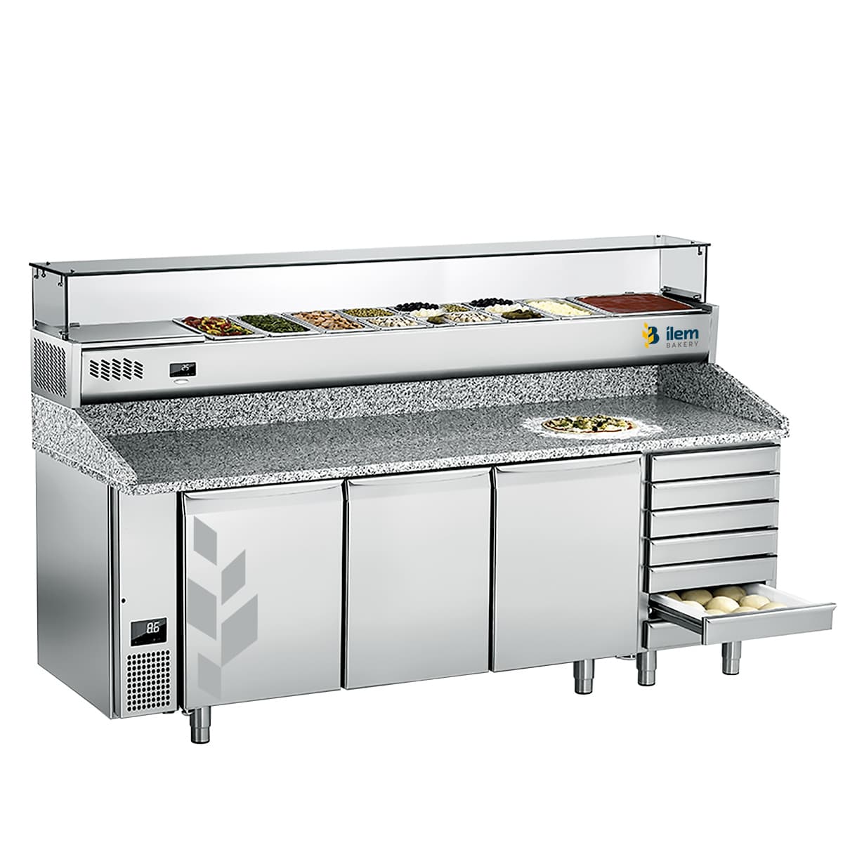 Banco-preparazione-Pizze-mod-PZ179 REM